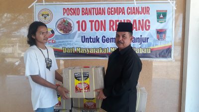 LKAAM Sumbar Kirim 1,2 Ton Randang Untuk Korban Gempa Cianjur