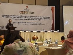 Uji Publik KPU Padang, Dapil Tetap Lima, Anggota DPRD 45 Orang