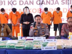 91 Kg Sabu dan 25 Kg Ganja Disita Polda Riau