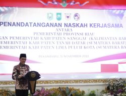 Gubernur Syamsuar dan Bupati Safaruddin Teken Kerjasama