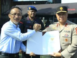 Polda Terima Sertifikat Tanah Pembangunan Mako Satbrimob