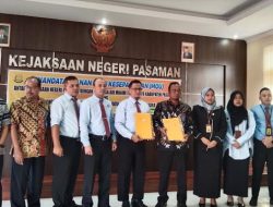 Perumda Air Minum Tirta Saiyo Tandatangani Mou dengan Kejari Pasaman