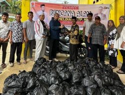 Owner Hannah Hotel Syariah Bantu Korban Banjir Sungai Nyalo