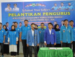 Nanda Satria Lantik Pengurus DPD KNPI Kabupaten Pasaman