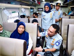 Jasa Raharja Lepas 14 Ribu Peserta Mudik Bersama BUMN 2023  dengan Moda Kereta Api