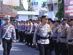 Kapolres Ahmad Fadhilan Pimpin Apel Gelar Pasukan Operasi Ketupat 2023