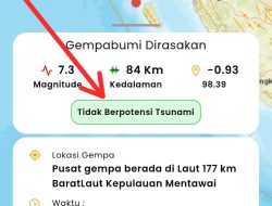 Gempa 6,9 SR, Warga Tiku V Jorong Tampak Tenang-tenang Saja