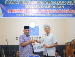 Bupati Rusma Yul Anwar Safari Ramadhan ke Masjid Nurul Yaqin Karang Pauh