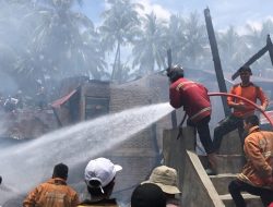 Kebakaran Hebat Melanda Muaro Pingai Solok, 11 Rumah Ludes Dilalap Api