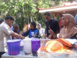 Bupati Dharmasraya Cek Dapur Umum Tagana Kemensos RI di Kecamatan Koto Salak