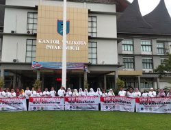 Aset Bangsa Gelar Aksi Damai Tolak Pembahasan Rancangan Undang-undang Kesehatan Omnibus Law di Payakumbuh
