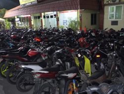 Razia Cipkon, Polresta Padang Amankan Ratusan Sepeda Motor