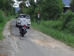 Jalan Lingkar Nagari Koto Gadang-Koto Tinggi Baso Rusak Parah