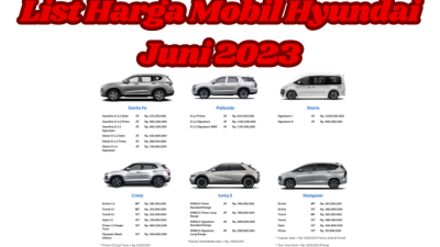 List Harga Mobil Hyundai Juni 2023