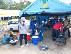 Pasca Longsor Tanjung Sani, Dinsos Agam Dirikan Dapur Umum Di Muko Muko