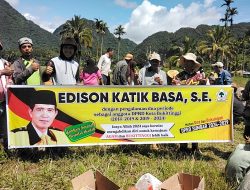 Caleg DPRD Provinsi Edison Katik Basa Hadiri Goro di Tanjuang Balau Nagari Pauah Kamang Mudiak