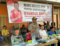 Reses Syamsul Bahri di Nagari Aia Gadang, Warga Minta Sungai Batang Pasaman Dinormalisasi
