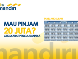 Mau Pinjam Rp20 Juta? Cek Brosur Tabel Angsuran KUR Mandiri 2023 dan Syarat Pengajuan