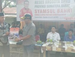 Syamsul Bahri Tampung Aspirasi Masyarakat Aia Gadang Barat