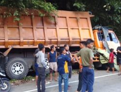 Truk Pencuri Kabel Semen Padang Tabrak Sejumlah Kendaraan di Sitinjau Lauik