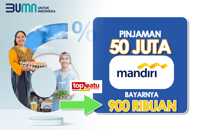 Hai UMKM, Pinjaman Rp50 Juta di Bank Mandiri Cukup Cicil Rp900 Ribuan per Bulan, Cek Simulasinya