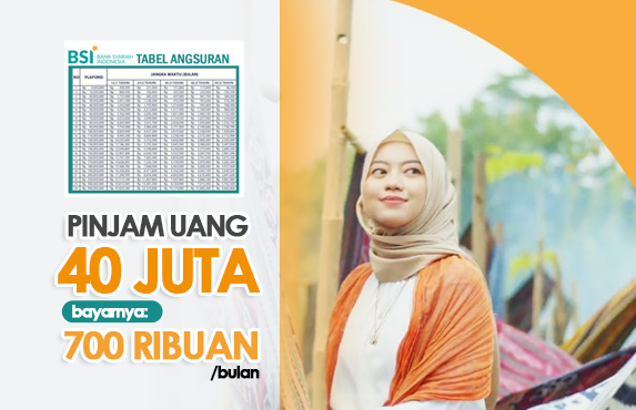 TANPA BUNGA! KUR Syariah BSI Memang Hebat, Pinjam Uang Rp40 Juta Bayarnya 700 Ribuan Sebulan