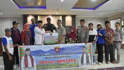 IKLA Riau Bantu Korban Bencana Alam Tanjung Raya