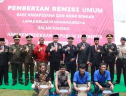 192 Narapidana di Dharmasraya Dapat Remisi