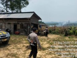 Temkan Titik Api, Polsek Kamang Baru Imbau Warga tak Bakar Lahan
