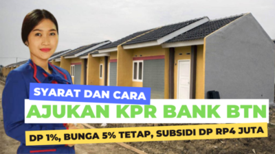 Beli Rumah KPR di Bank BTN, DP Mulai 1 Persen, Cek Syarat dan Cara Pengajuannya