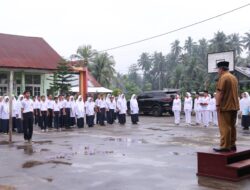 Bupati AWR  Inpektur  Upacara Bendera Di SMP 6 Lubas, Masih Momentum Peringatan  Sumpah Pemuda