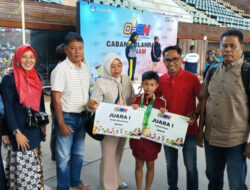 Atlet Senam Lantai Semen Padang Raih 2 Medali Emas di O2SN Tingkat Nasional