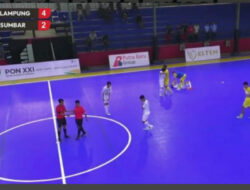 Kalah Dari Tuan Rumah Lampung, Futsal Sumbar Gagal Rebut Tiket PON 2024