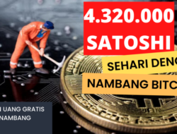Klaim 4.320.000 Satoshi Sehari dari Website Nambang Bitcoin Terbaru 2023 Ini