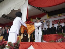 Bendera Merah Putih Berhasil Berkibar dalam Upacara HUT ke-78 Kemerdekaan Republik Indonesia di Singa Harau