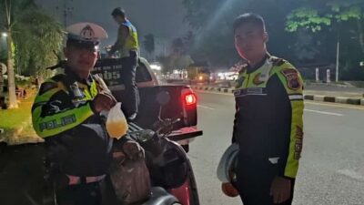 Jaga Keamanan di Jalanan, Satlantas Polres Dharmasraya Patroli Hunting