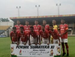 Tundukan Babel, Sumbar Bersua Lampung di Semifinal Sepakbola Porwil Sumatera XI-2023