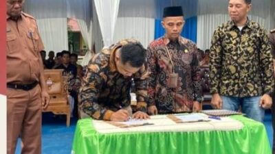 Deklarasi Kampung Pengawasan Pemilu Partisipatif di Binjai Tapan