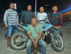 Modus Pinjam Motor Beli Nasi, Residivis Ditangkap Polsek Koto Agung