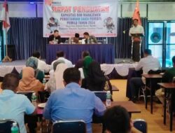 Bawaslu Pesisir Selatan Gelar Rapat Penguatan Kapasitas dan Manajemen Pengetahuan Saksi