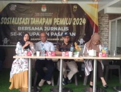 KPU Pasaman Sosialisasi Tahapan Pemilu bersama Jurnalis