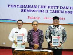 Pemkab Tanah Datar Terima LHP dengan Tujuan Tertentu atas Kepatuhan Belanja Daerah Sementara II 2023