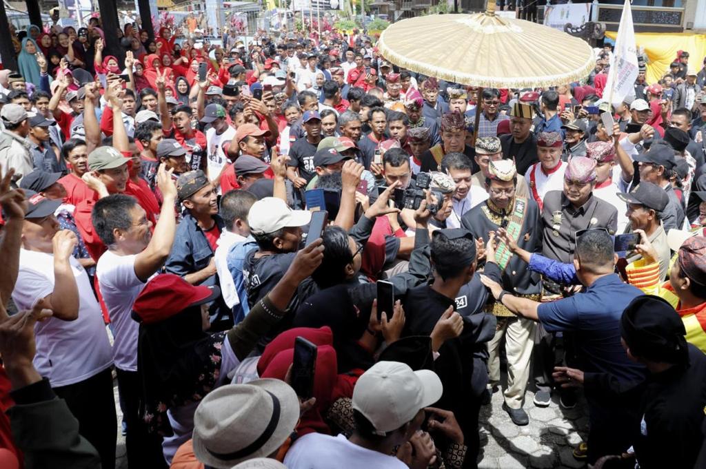 Mahfud MD Diarak masyarakat di Lampung
