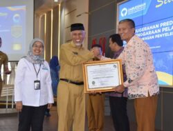 Kota Pariaman Terima Anugerah Predikat Kepatuhan Standar Pelayanan Publik