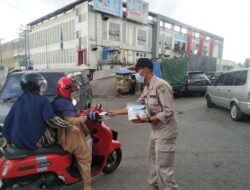 Padang Panjang Terpapar Abu Vulkanik Gunung Marapi, BPBD Kesbangpol Bagikan Masker