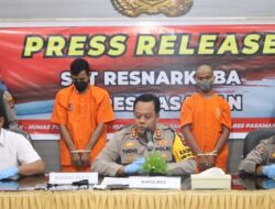 Ungkap Kasus Narkoba, Polres Pasaman Tangkap Dua Tersangka 