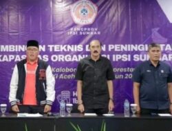 Buka Bimtek IPSI Sumbar, Supardi Tekankan Pentingnya Peningkatan Kualitas dan Kuantitas Atlet