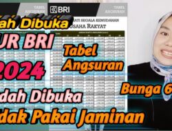 KUR Bank BRI 2024 Sudah Dibuka, Ini Tabel Angsurannya Bunga Cuma 6 %