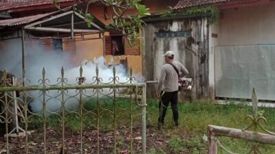 Jorong Tabek Pulau Punjung Cegah DBD dengan Pengasapan