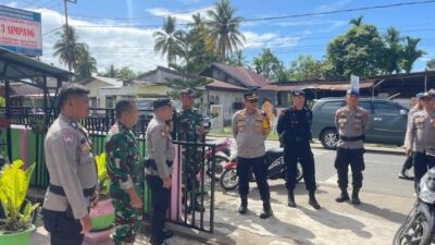 Kapolres Pessel Tinjau Pelaksanaan Pemilu di Sejumlah TPS